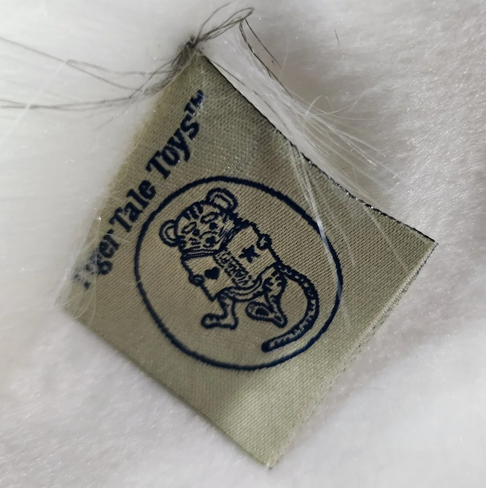 Tiger Tale Toys White Tiger 3D Plush Backpack Used